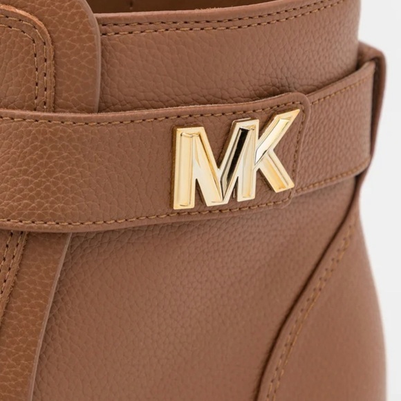 MICHAEL KORS JILLY FLAT BOOTIE Ankle Boots Size 8.5 Leather AUTHENTIC NEW IN BOX - Picture 7 of 9